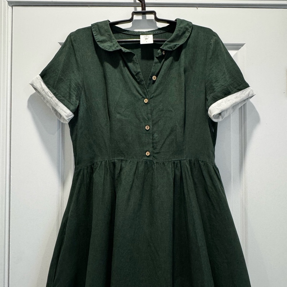 Evergreen Son de Flor classic dress size L - Picture 3 of 7